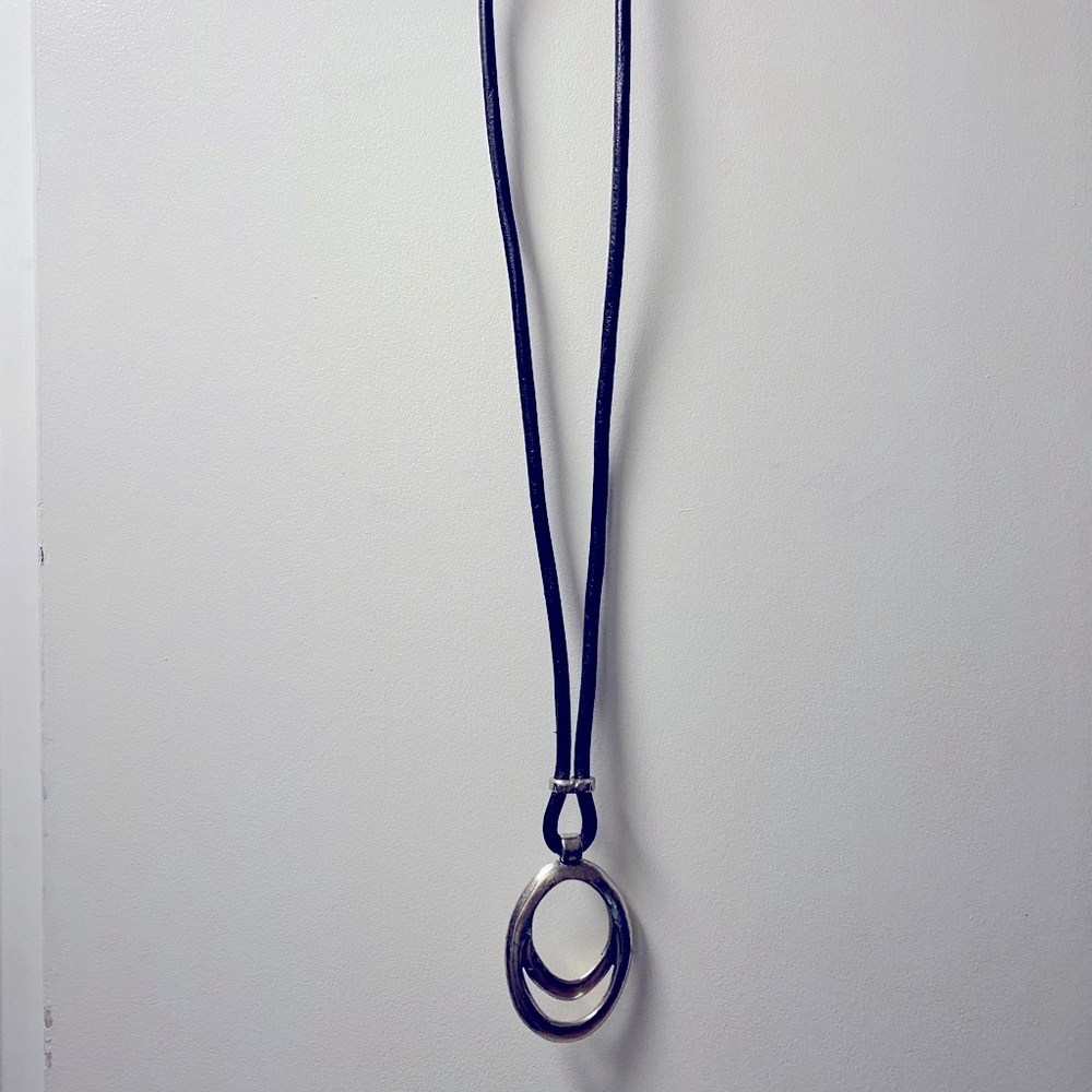 Avant Garde Silver Tone Statement Necklace
